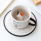Versteckte Katze Keramiktasse