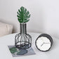 Frendorf | VaseTech Testrohr-Vase mit Metallständer | Modernes Design | Minimalistische Dekoration für Zuhause & Büro
