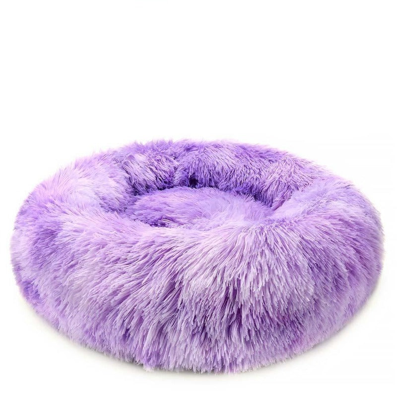 Runde Regenbogen Extra Plüsch Beruhigende Donut Katzenbett
