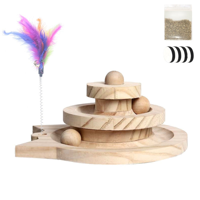 Frendorf |  Holzkugel & Laufbahn Katzenspiel