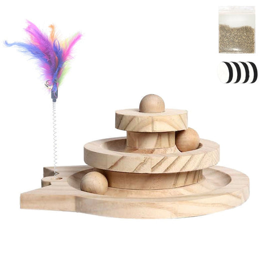 Frendorf |  Holzkugel & Laufbahn Katzenspiel