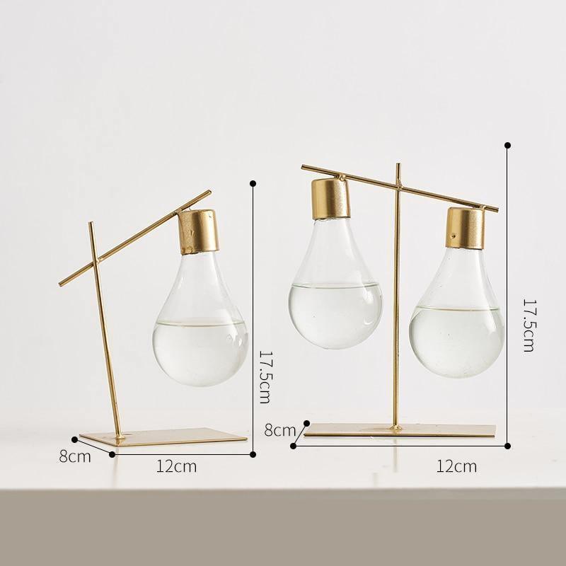 Frendorf | BloomBulb Pflanzenvermehrungs Vase | Zeitloses Design | Deko für Zuhause & Büro | Einzel & Doppel