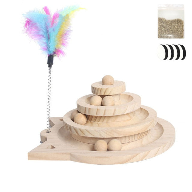 Frendorf |  Holzkugel & Laufbahn Katzenspiel