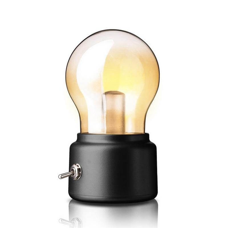 Vintage Glühbirne Tischlampe