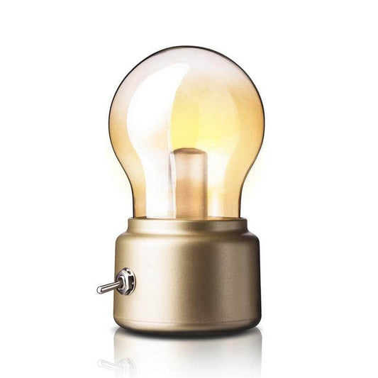 Vintage Glühbirne Tischlampe