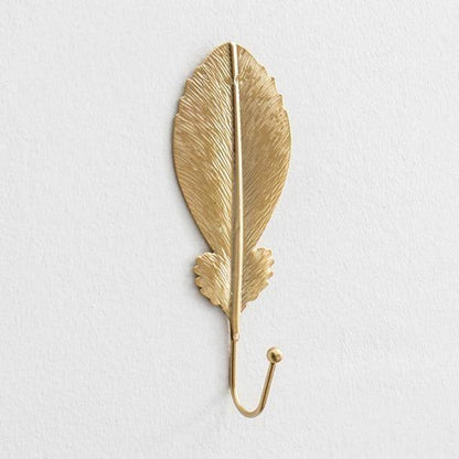 Frendorf | LeafLuxe Metall Wandhaken im Blätterdesign | Elegantes & Funktionales Dekor | In Gold & Blau erhältlich
