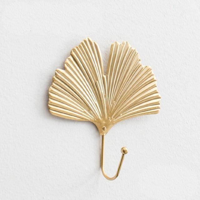 Frendorf | LeafLuxe Metall Wandhaken im Blätterdesign | Elegantes & Funktionales Dekor | In Gold & Blau erhältlich