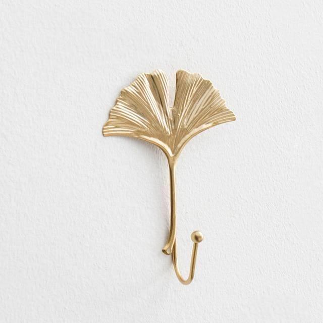 Frendorf | LeafLuxe Metall Wandhaken im Blätterdesign | Elegantes & Funktionales Dekor | In Gold & Blau erhältlich