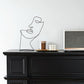 Frendorf | ArtLine Eisen Silhouette Deko | Zeitgenössische Kunst für Ihr Zuhause | Abstrakte Eleganz