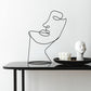 Frendorf | ArtLine Eisen Silhouette Deko | Zeitgenössische Kunst für Ihr Zuhause | Abstrakte Eleganz