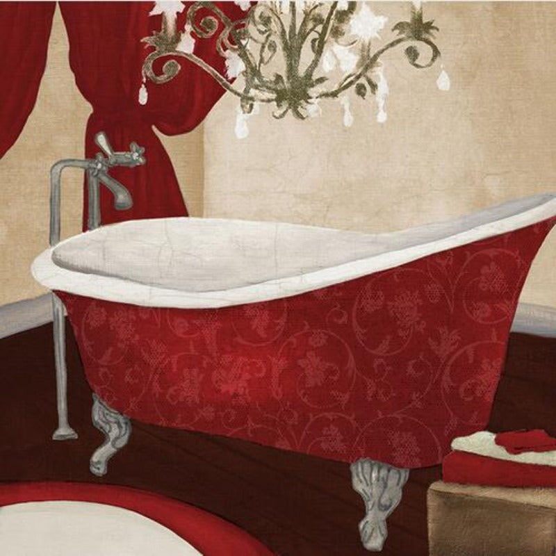 Modern Retro Bathroom - Canvas Wall Art Painting
