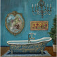 Modern Retro Bathroom - Canvas Wall Art Painting