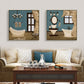 Modern Retro Bathroom - Canvas Wall Art Painting