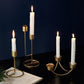Frendorf | CandleLuxe Metall Kerzenhalter & Kandelaber | Modernes Design | In Gold & Schwarz erhältlich