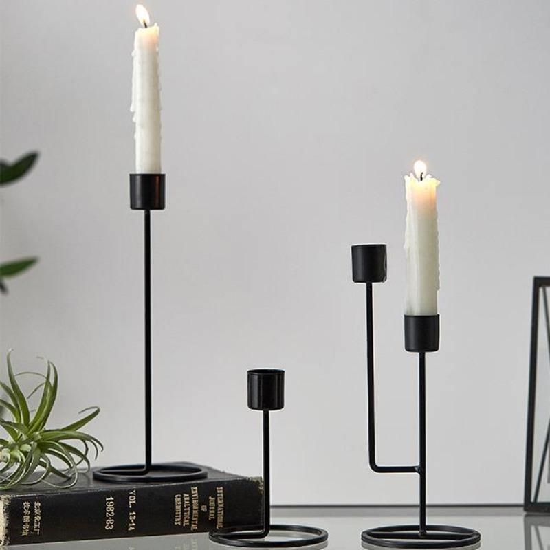 Frendorf | CandleLuxe Metall Kerzenhalter & Kandelaber | Modernes Design | In Gold & Schwarz erhältlich