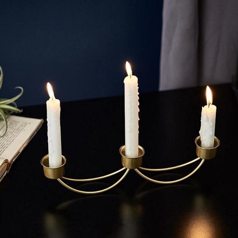 Frendorf | CandleLuxe Metall Kerzenhalter & Kandelaber | Modernes Design | In Gold & Schwarz erhältlich