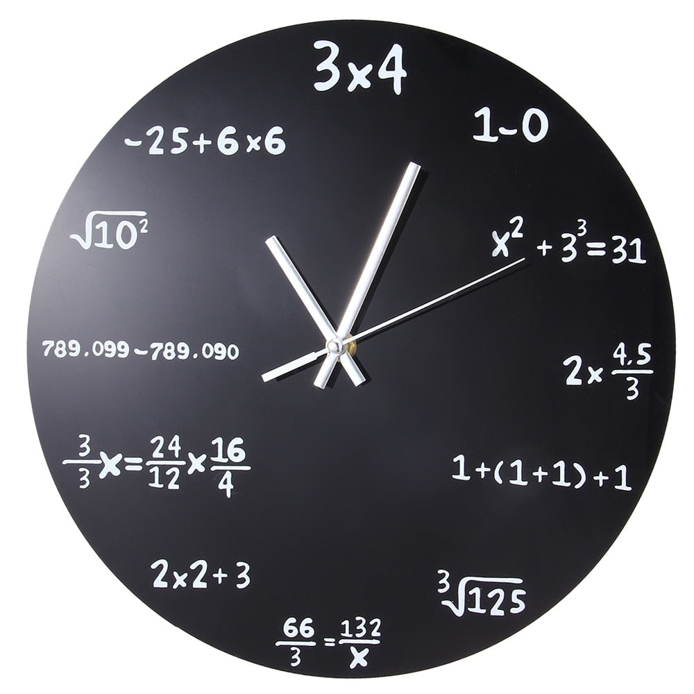 Wanduhr Mathematik