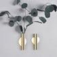Frendorf | TubeElegance Wandvasen aus Metall | Modernes Design | Dekorative Wandhalterung für Blumen