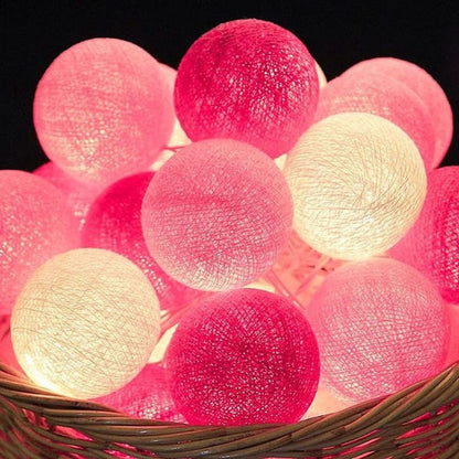 Royallure Baumwollballon-Lichterkette – Gemütliche Dekoration für Zuhause & Feiern