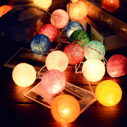 Royallure Baumwollballon-Lichterkette – Gemütliche Dekoration für Zuhause & Feiern