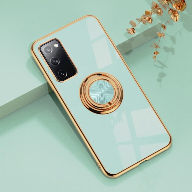 Frendorf | Luxuriöse Handyhülle mit royalem Plattierungsring für Samsung