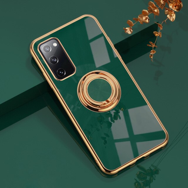 Frendorf | Luxuriöse Handyhülle mit royalem Plattierungsring für Samsung