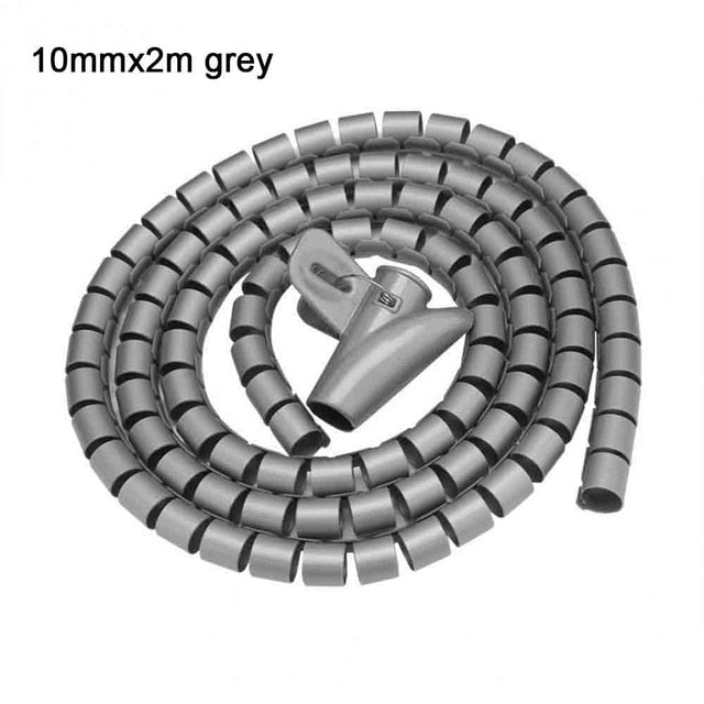 Frendorf | 2 Stück Flexible Spiral Kabel Aufbewahrungsorganisator