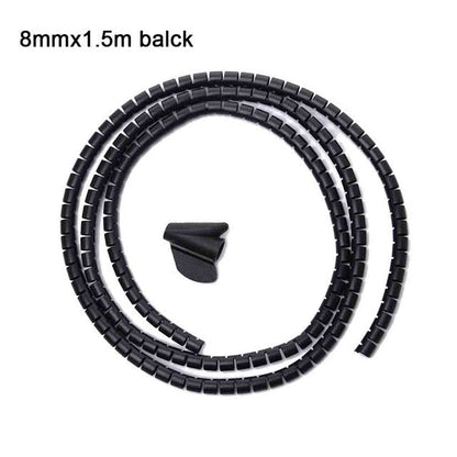 Frendorf | 2 Stück Flexible Spiral Kabel Aufbewahrungsorganisator