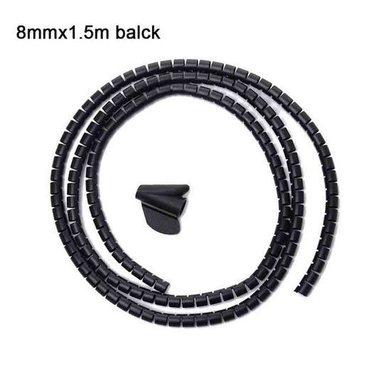 Frendorf | 2 Stück Flexible Spiral Kabel Aufbewahrungsorganisator