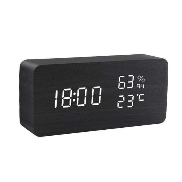 Frendorf | LED-Wecker in Holzwürfelform