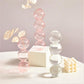 Frendorf | Rosivina Pink Glas Kerzenhalter & Vasen Set | Elegantes Design | Vielseitige Tischdekoration