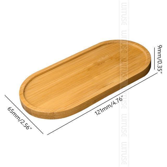 Frendorf | EcoTray Bambus Untersetzer für Blumentöpfe | Natürliche Pflanzenunterlagen in Verschiedenen Formen & Größen