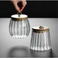 Frendorf | CharmWave Glas-Aufbewahrungsbehälter mit Deckel | Wellendesign | Luftdicht & Stilvoll