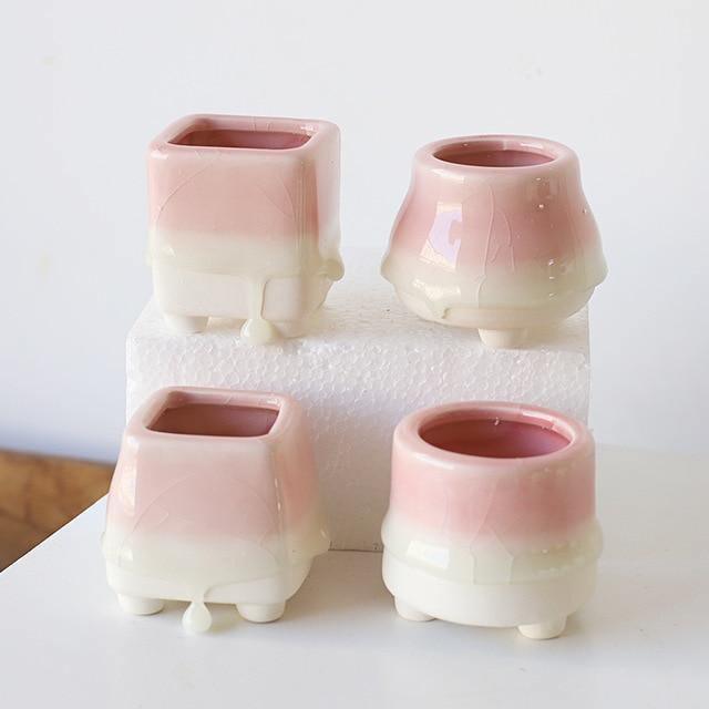 Frendorf | Driplette Marshmallow-Tropf-Pflanzgefäße | Moderne Designs | Bunte Pflanzgefäße für Zuhause