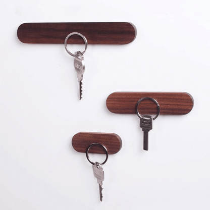 Frendorf | KeyMagnetic Holzschlüsselhalter | Magnetisch | Wandorganizer | Platzsparend | Moderner Look