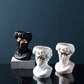 Frendorf | ArtéPlanter Keramik David Kopf Pflanztopf | Klassische Skulptur | Dekorative Vase | Stilvolle Wohnakzente