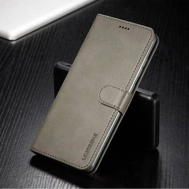 Frendorf | Vintage Echtleder Luxus Brieftasche Hülle für Samsung Galaxy Handys
