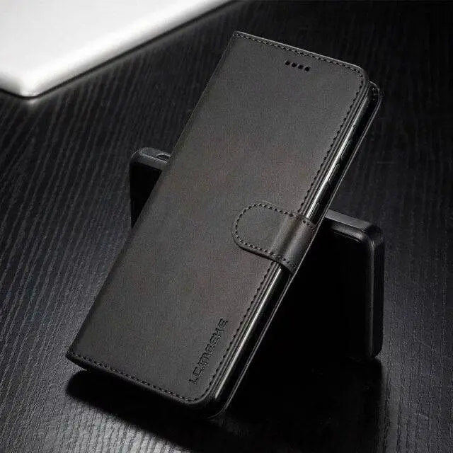 Frendorf | Vintage Echtleder Luxus Brieftasche Hülle für Samsung Galaxy Handys