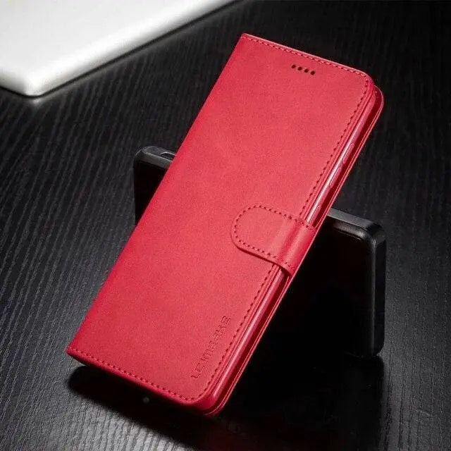 Frendorf | Vintage Echtleder Luxus Brieftasche Hülle für Samsung Galaxy Handys