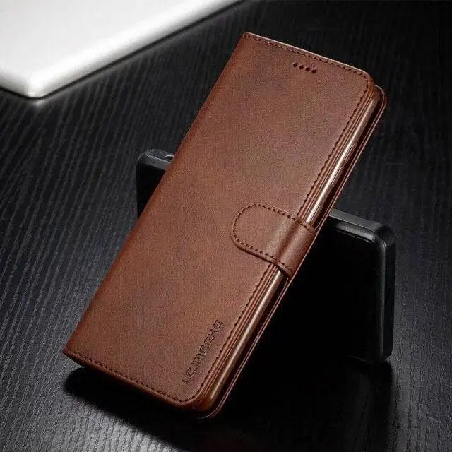Frendorf | Vintage Echtleder Luxus Brieftasche Hülle für Samsung Galaxy Handys