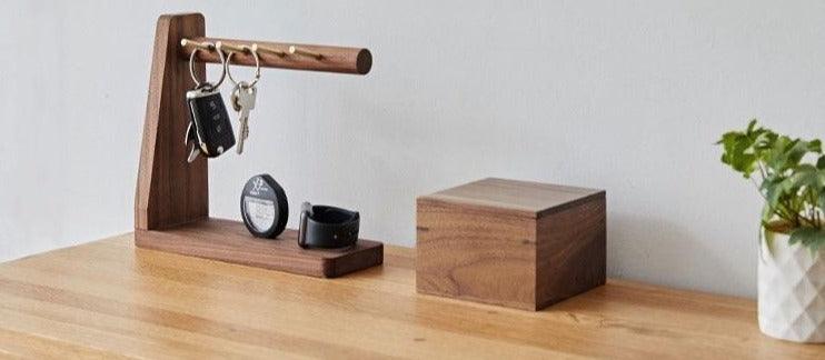 Frendorf | KeyBranch Schlüsselhalter Ständer | Mehrzweck Schlüssel Organizer | Modernes Design für Flur & Büro