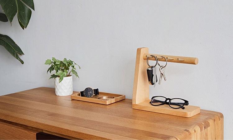 Frendorf | KeyBranch Schlüsselhalter Ständer | Mehrzweck Schlüssel Organizer | Modernes Design für Flur & Büro