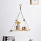 Frendorf | SwingNest Makramee Hängeregal aus Holz | Handgefertigt | Boho Deko | Vielseitig & Stilvoll