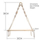 Frendorf | SwingNest Makramee Hängeregal aus Holz | Handgefertigt | Boho Deko | Vielseitig & Stilvoll