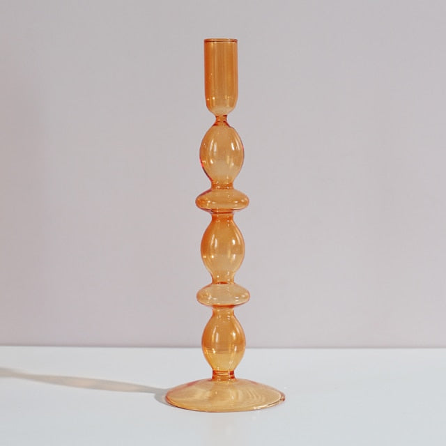 Nordic Stylischer Blasen-Glas Kerzenhalter