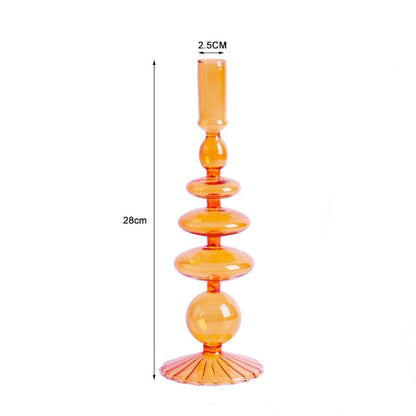 Nordic Stylischer Blasen-Glas Kerzenhalter
