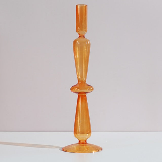 Nordic Stylischer Blasen-Glas Kerzenhalter