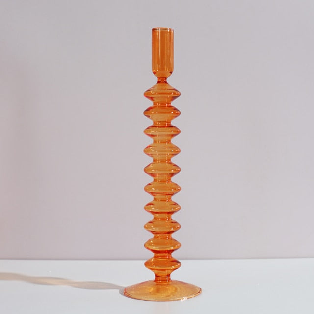 Nordic Stylischer Blasen-Glas Kerzenhalter