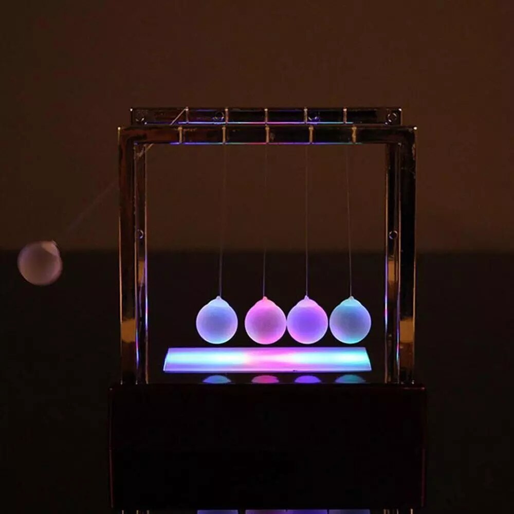 Newtons Pendel Led Bunte Wissenschaftsspielzeug