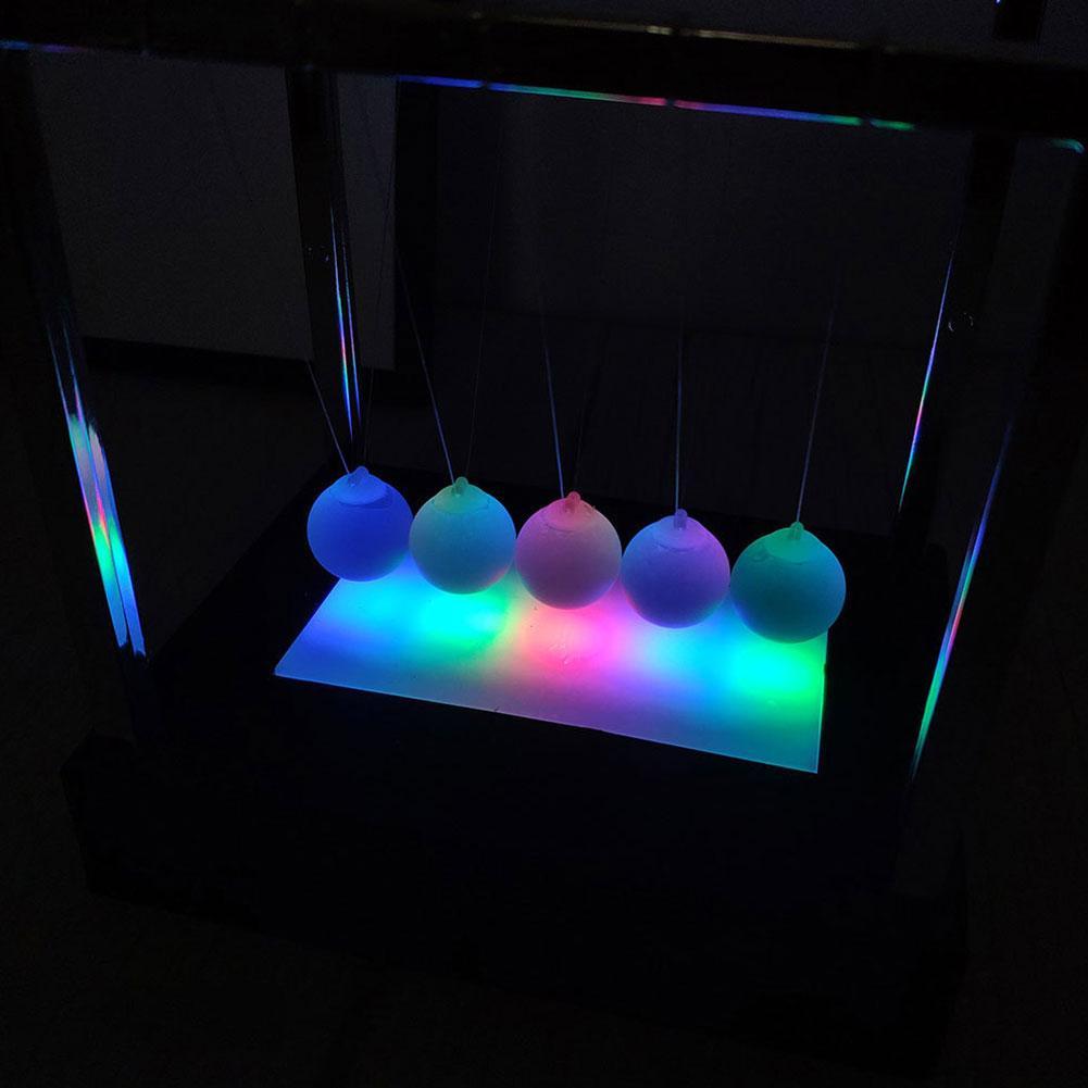 Newtons Pendel Led Bunte Wissenschaftsspielzeug
